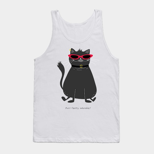 Purr-fectly adorable! Tank Top by Sam's Shirt Barn